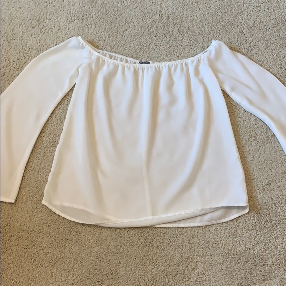 White off the shoulder top